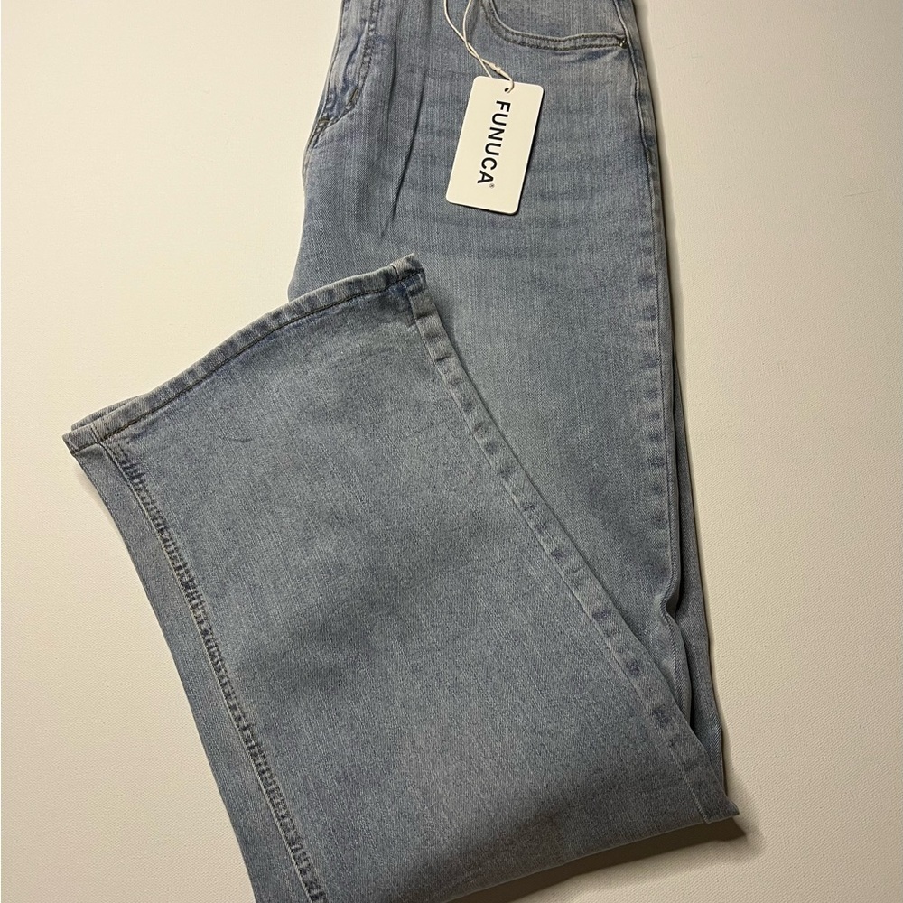 NWT Women's Funuca High Waist Stretch Mom Jeans Size 10/30x28" Inseam (Z)